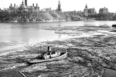 Gatineau-Boom-Company-managing-logs-at-E.B.-Eddy-in-1948