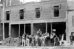 Group-of-bricklayers-working-for-Bud-Crain.-Rolla-L-Crain-is-on-the-far-left-1886